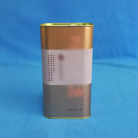 亚麻籽油铁罐包装设计